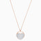 Ginger Pendant, White, Rose-gold Tone Plated